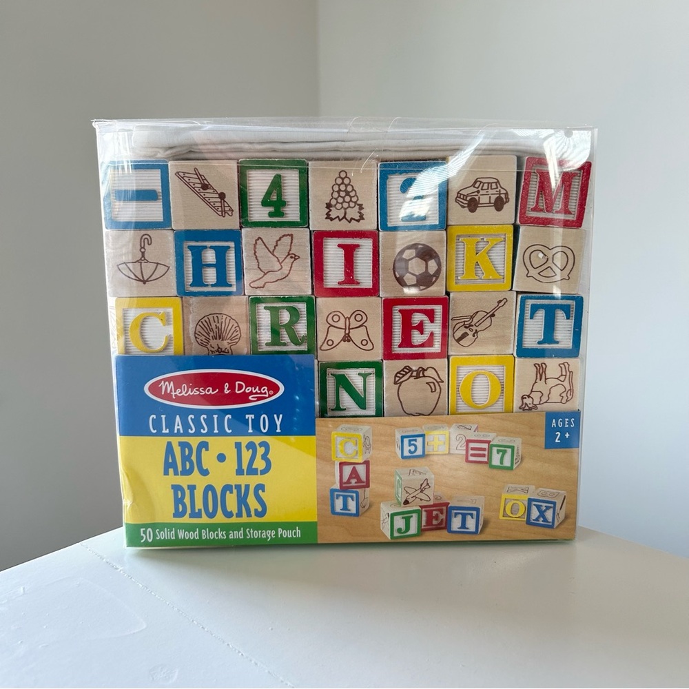 Melissa & Doug ABC 123 Wood Blocks